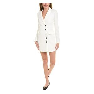 THE KOOPLES SLIT ZOOM BLAZER MINI DRESS